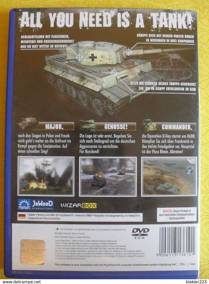 Panzer Elite Action - Fields Of Glory // PS 2 // Perfekter Zustand - Playstation 2