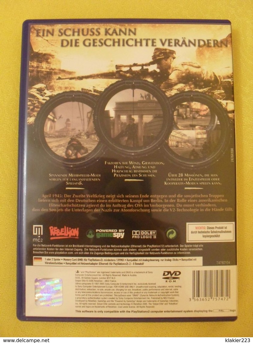 Sniper Elite // PS2 // Perfekter Zustand - Playstation 2