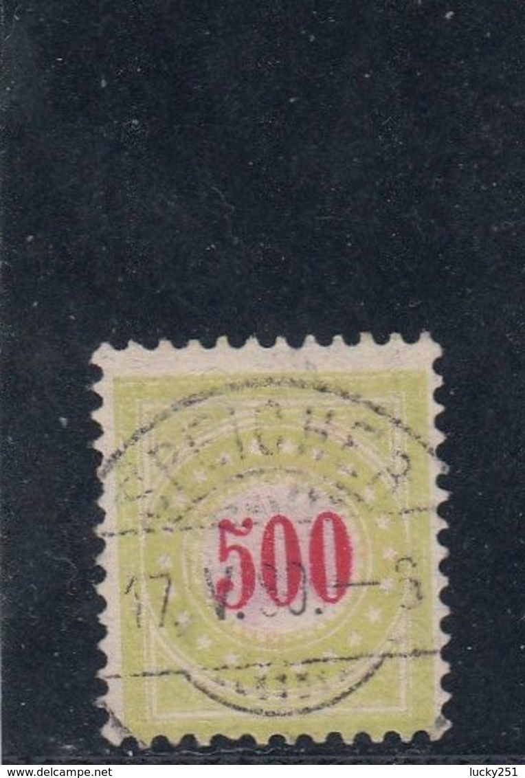 Suisse - Année 1887/88 - Taxe - N°Zumstein 22CII - Grand Chiffre, Nuance Vert-jaune - Postage Due