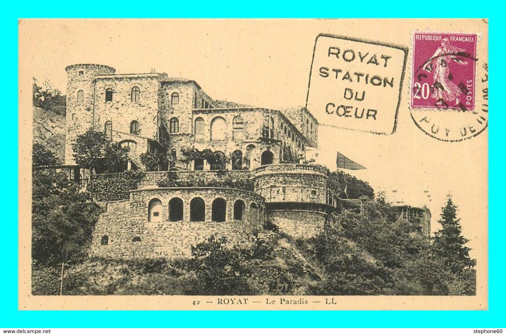 A803 / 219 63 - ROYAT Le Paradis ( Cachet DAGUIN ) - Royat