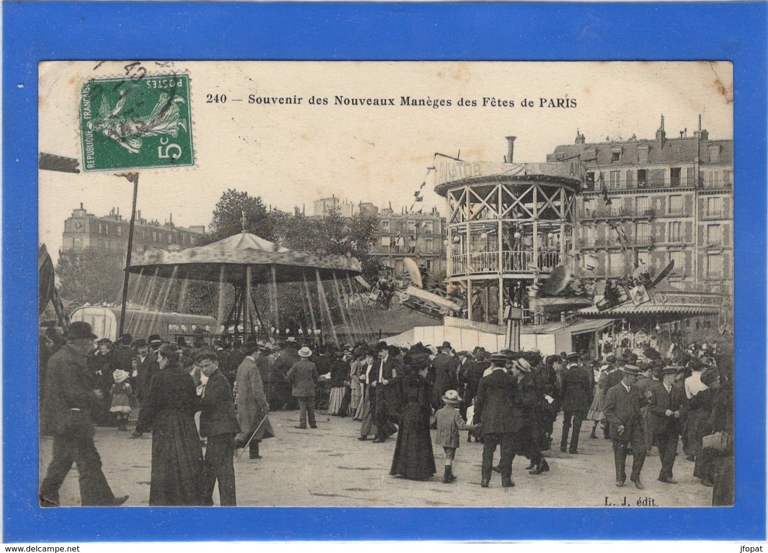 PARIS - Souvenir Des Nouveaux Manèges Des Fêtes De Paris - Otros & Sin Clasificación