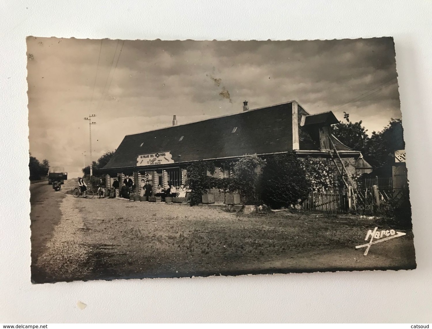 Carte Postale Ancienne BOSC-BORDEL Le Café Des Routiers, Route De Forges-les-Eaux - Sonstige & Ohne Zuordnung