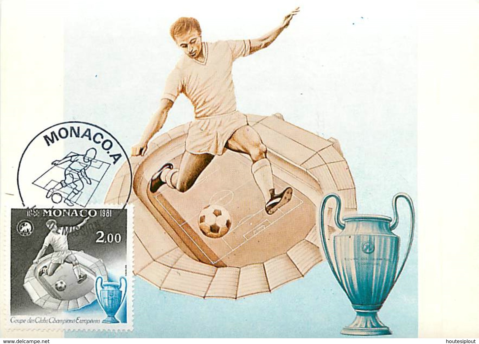 Monaco.  1  Document  Thème Football (soccer) - Covers & Documents