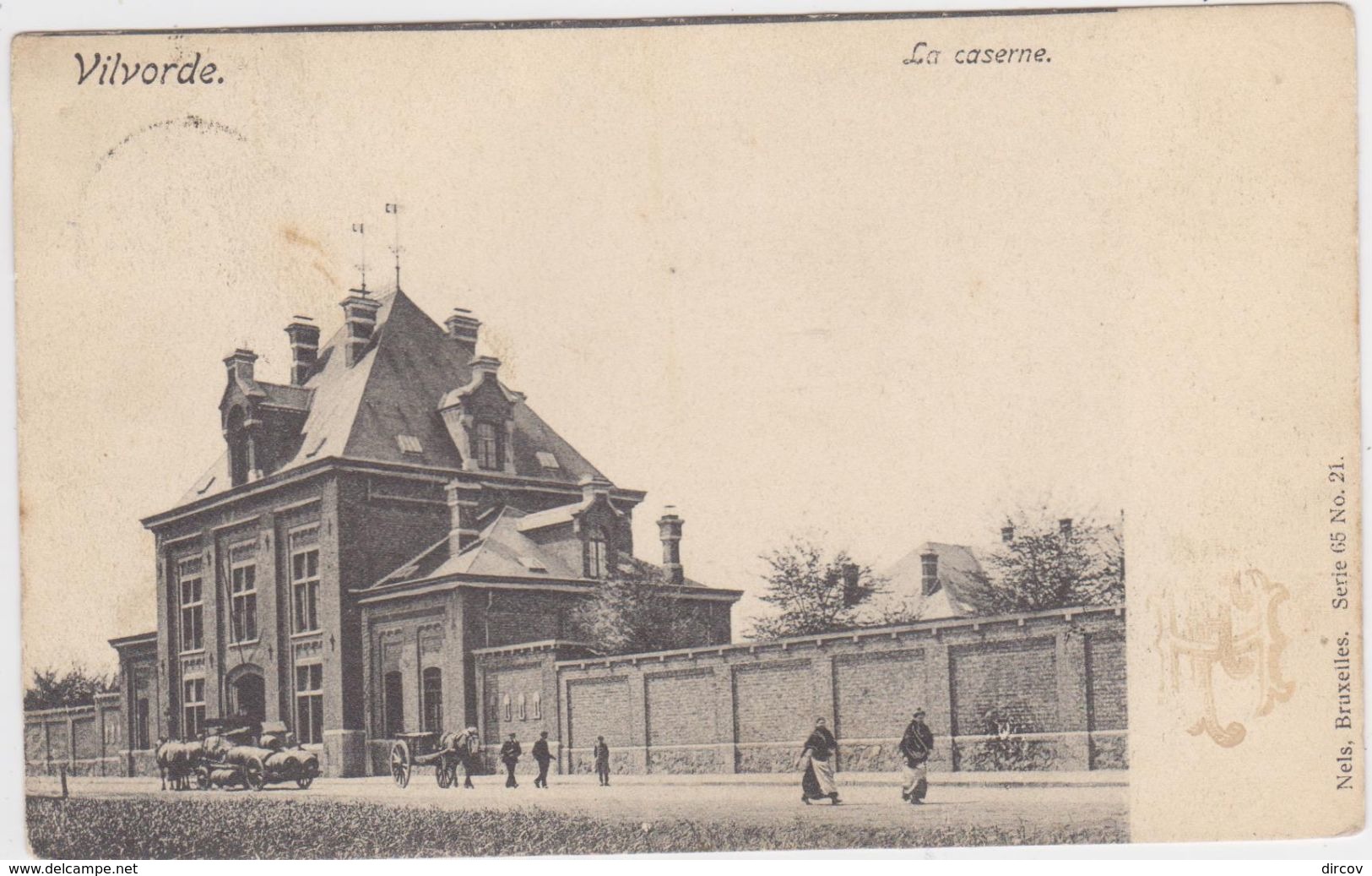 Vilvoorde - De Kazerne (kaart Van Voor 1900)  Gelopen Kaart Met Zegel - Vilvoorde