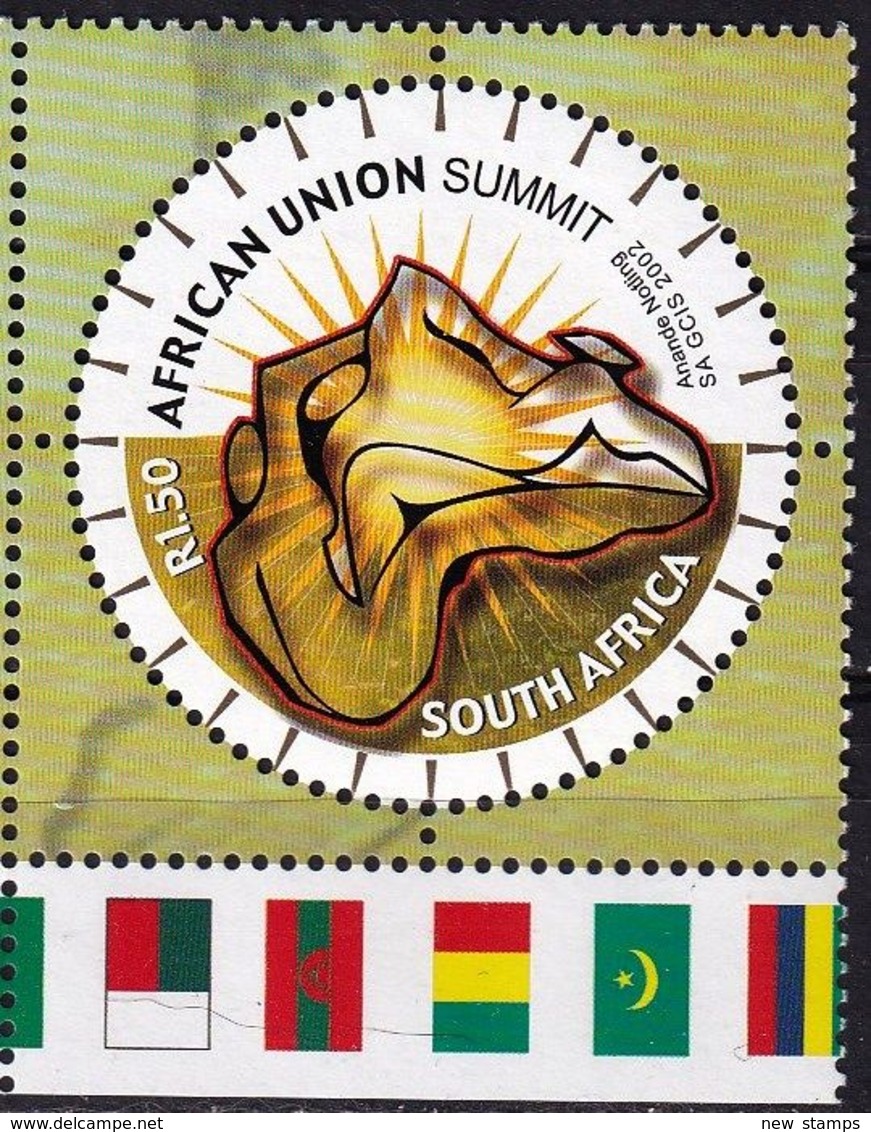 South Africa 2002 African Union Summit Flags 1v MNH - Unused Stamps