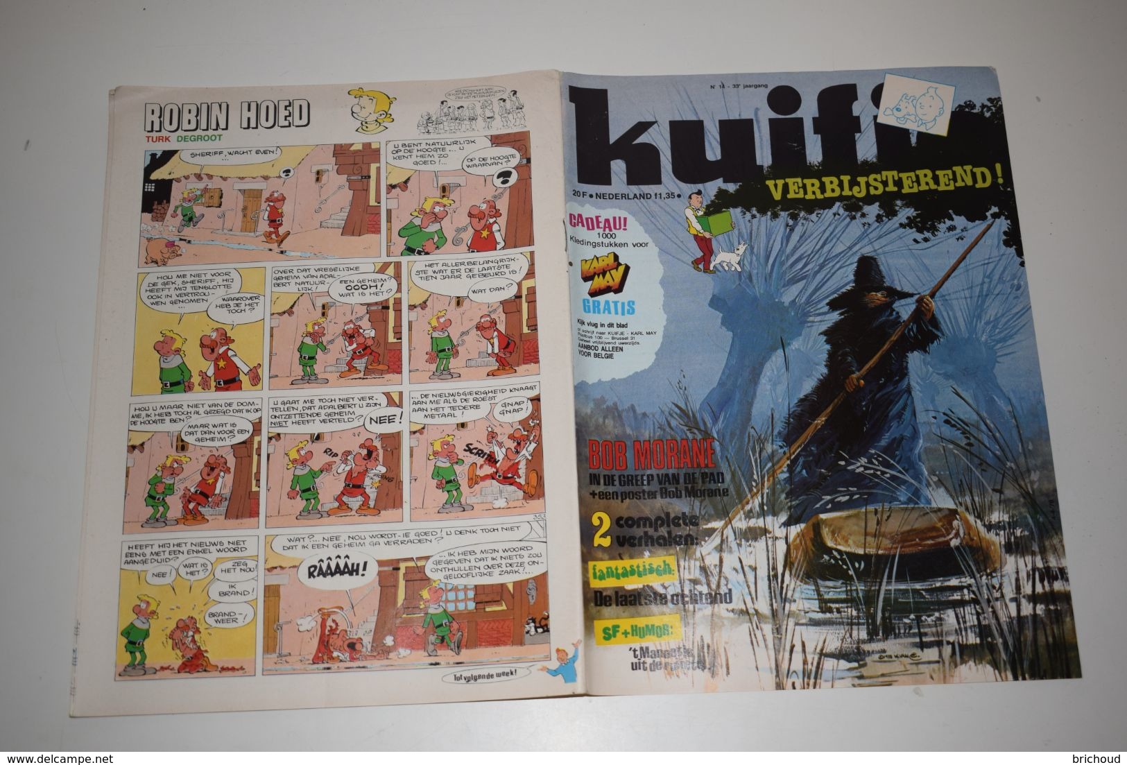 Kuifje Tintin N°14 4-4-1978 Nederlands Verbijsterend! Bob Morane - Kuifje