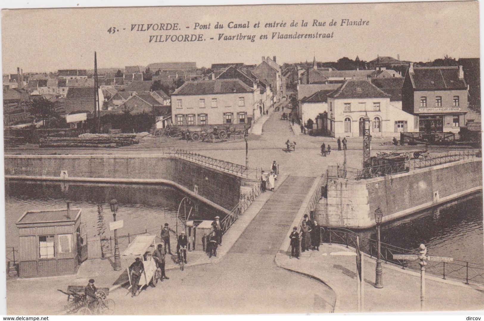 Vilvoorde - Vaartbrug En Vlaanderenstraat (niet Gelopen Kaart) - Vilvoorde