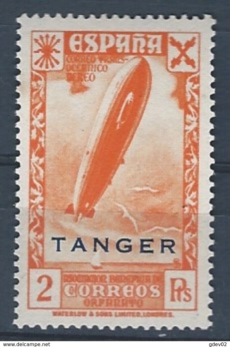 TABE23-LAC408TTRANSOTRAIRE.Maroc.Marocco.Historia Del Correo.TANGER ESPAÑOL Avion.BENEFICENCIA  1943.(Ed 23**) - Sonstige (Luft)