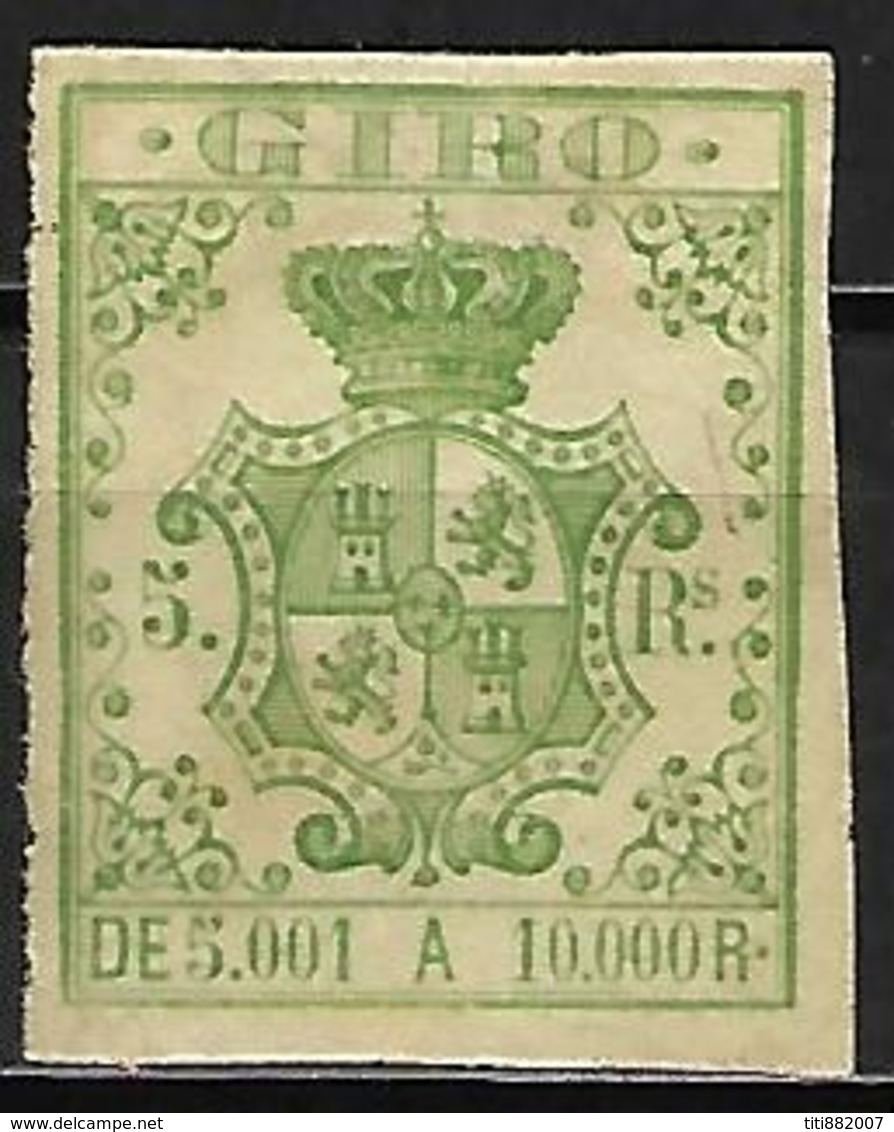 PORTUGAL    -    Fiscal   -   . GIRO     /  Rotation.   Armoiries. - Unused Stamps