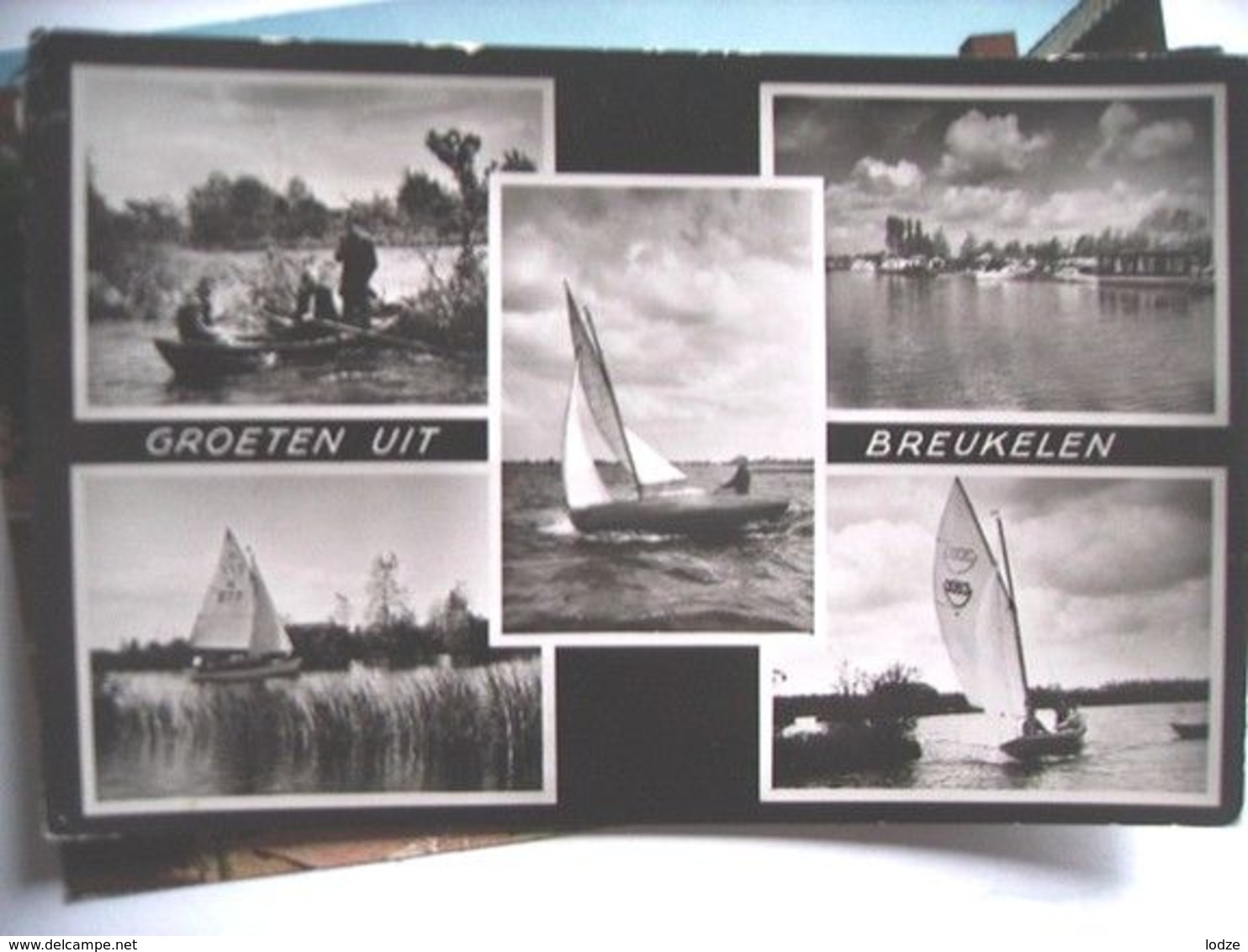 Nederland Holland Pays Bas Breukelen Met Zeilboten En Roeiboot - Breukelen