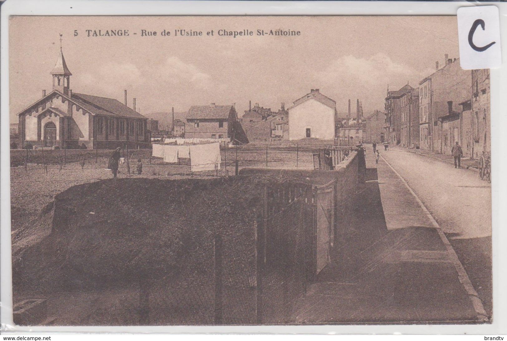 57 TALANGE  Rue De L'usine Et Chapelle St ANTOINE - Talange
