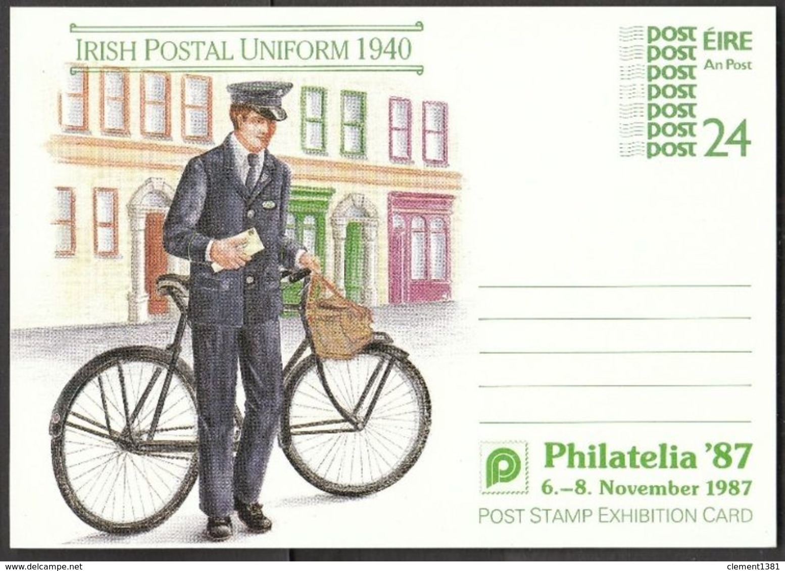 Irlande Eire Irland Irish Postal Uniform 1987 Postal Stationery Entier - Interi Postali