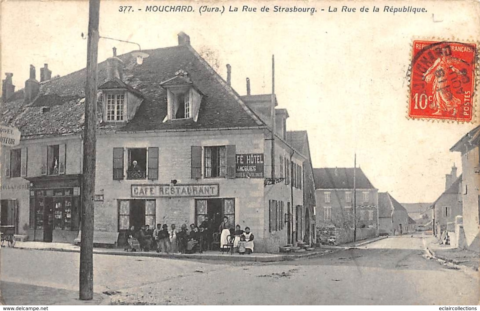 Mouchard           39           Rue De Strasbourg . Restaurant                (voir Scan) - Sonstige & Ohne Zuordnung