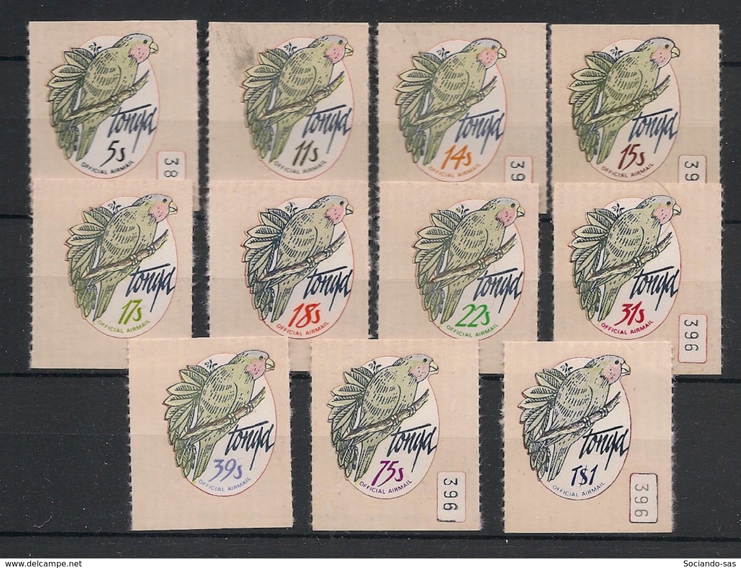 Tonga - 1979 - Service PA N°Yv. 141 à 151 - Parrots - Complete Set - Neuf Luxe ** / MNH - Parrots
