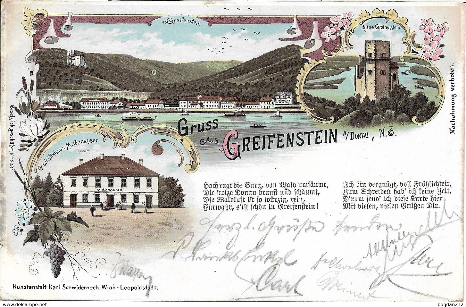 1901 - GREIFENSTEIN , Gute Zustand, 2 Scan - Tulln