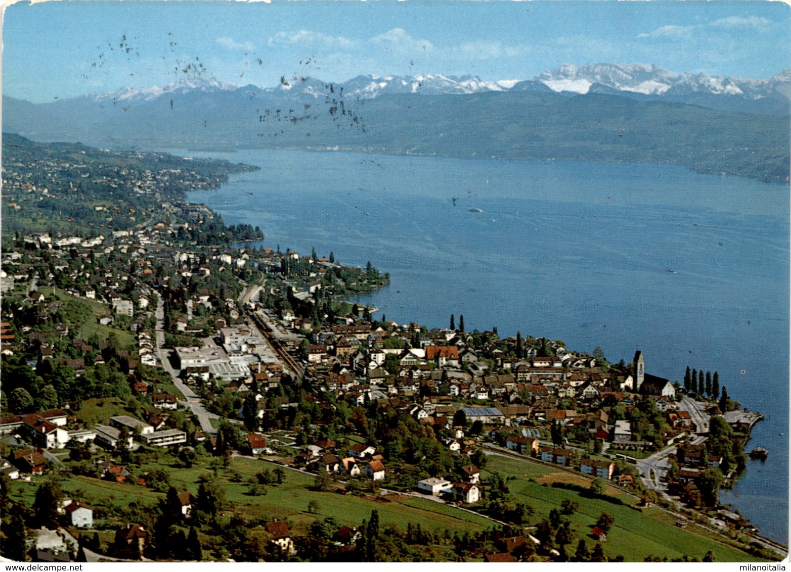 Flugaufnahme Meilen Am Zürichsee (1092) * 11. 6. 1975 - Meilen