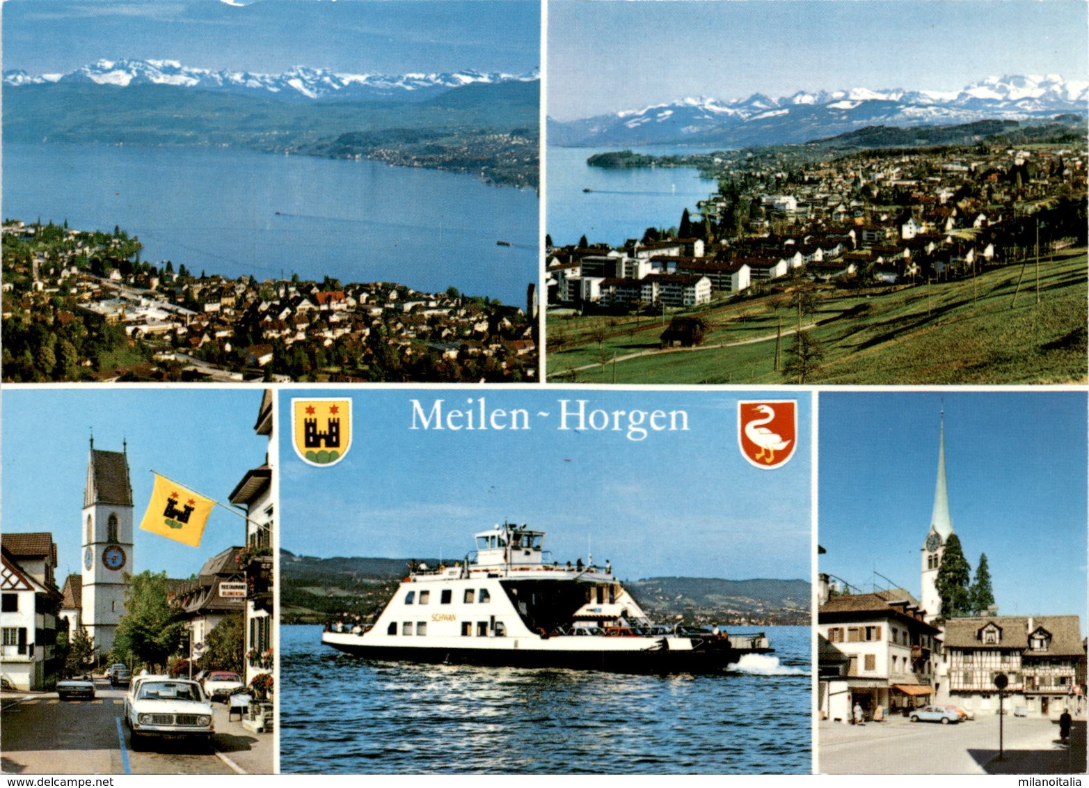 Meilen - Horgen - Autofähre "Schwan" - 5 Bilder (1263) - Horgen