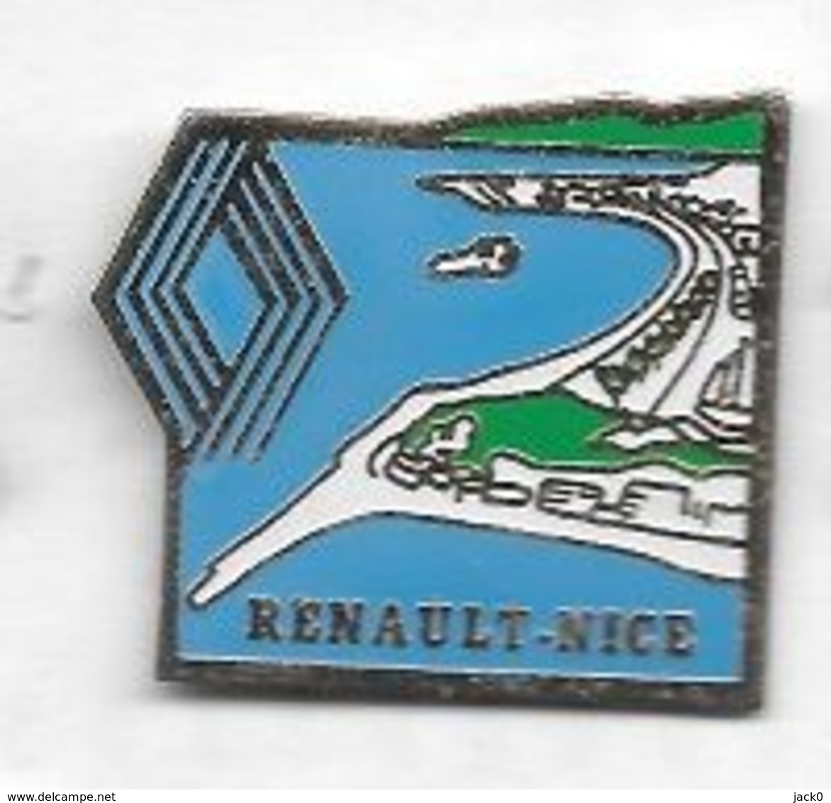 Pin's  Ville, Automobile  RENAULT - NICE   ( 06 ) - Renault