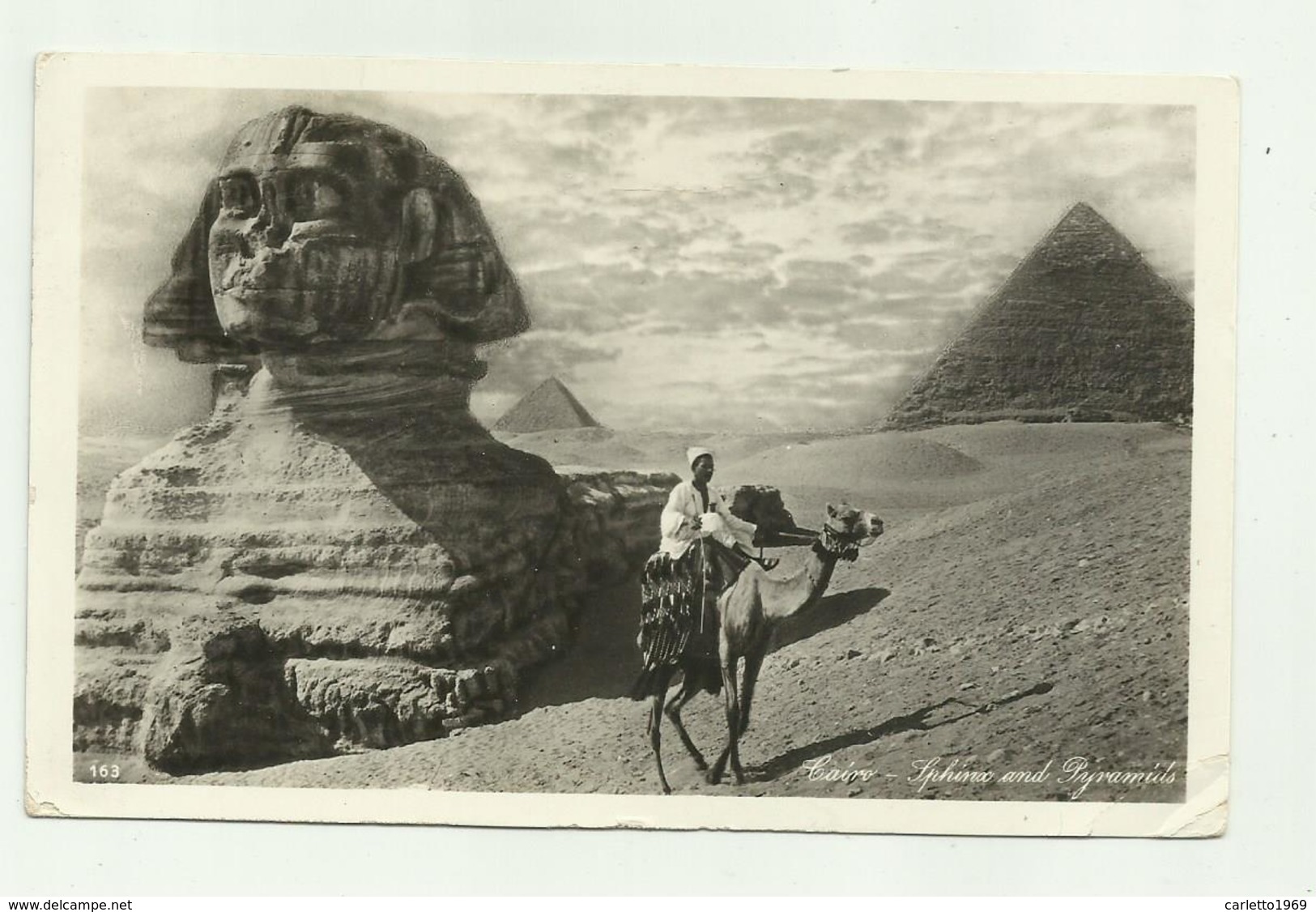 CAIRO - SPHINX AND PIRAMIDS 1939 VIAGGIATA FP - Sphinx