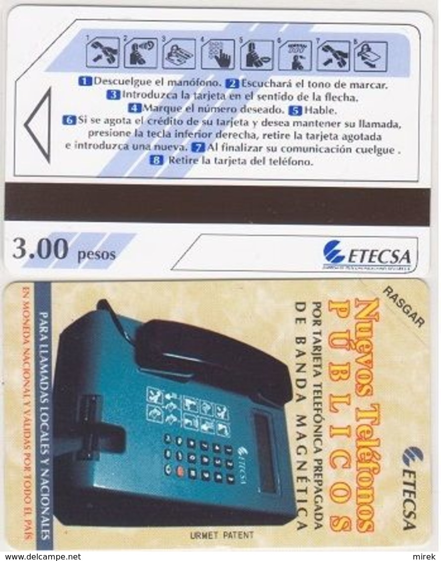 138/ Cuba; Urmet, P1. Wall Telephone, 3 Pesos - Cuba