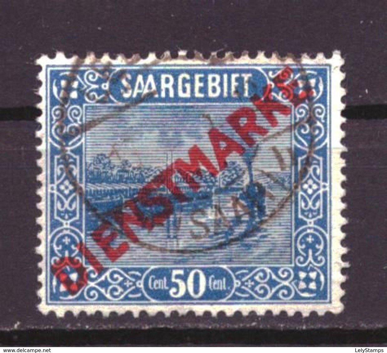 Saargebiet Dienst 9 Used (1922) - Sonstige & Ohne Zuordnung