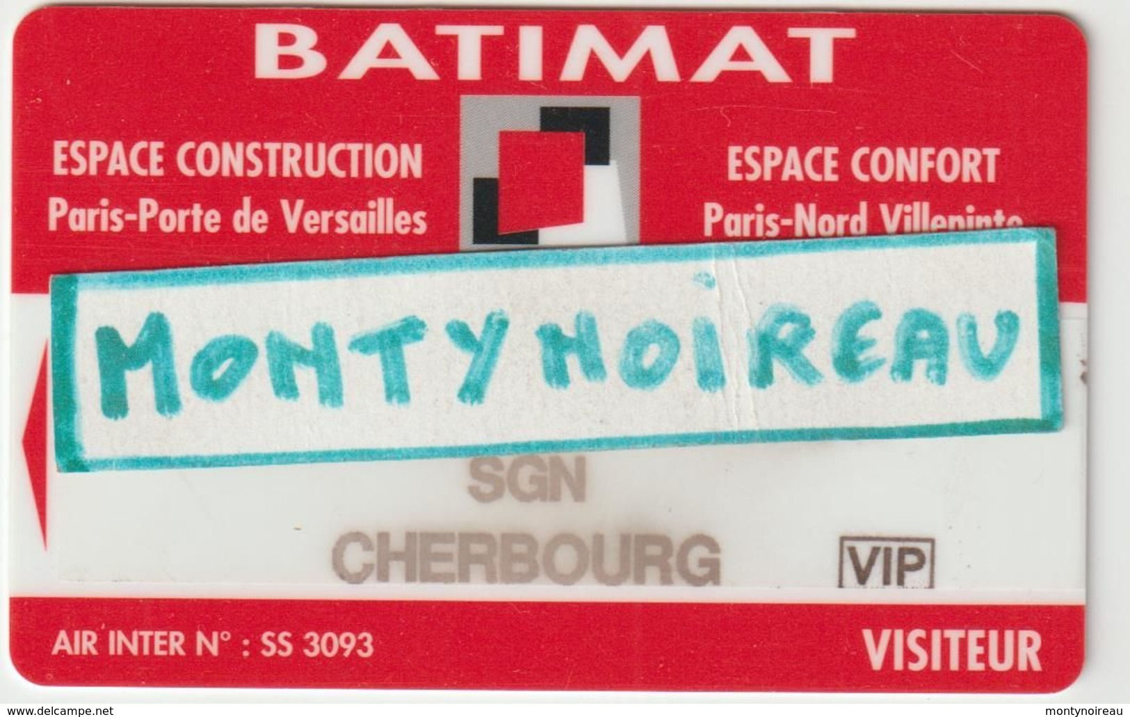 Carte  Batimat Paris Villepinte   , Cherbourg , Manche - Zonder Classificatie