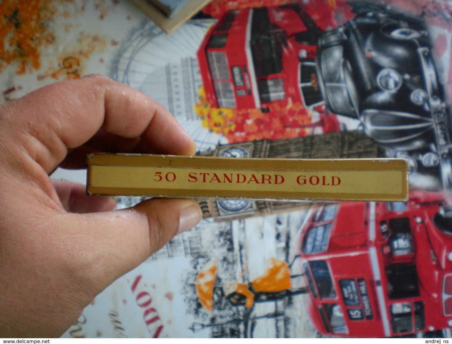 Old Tin Box Abdulla Standard Cigaretten Standard Gold Berlin 50 Cigaretten - Empty Tobacco Boxes