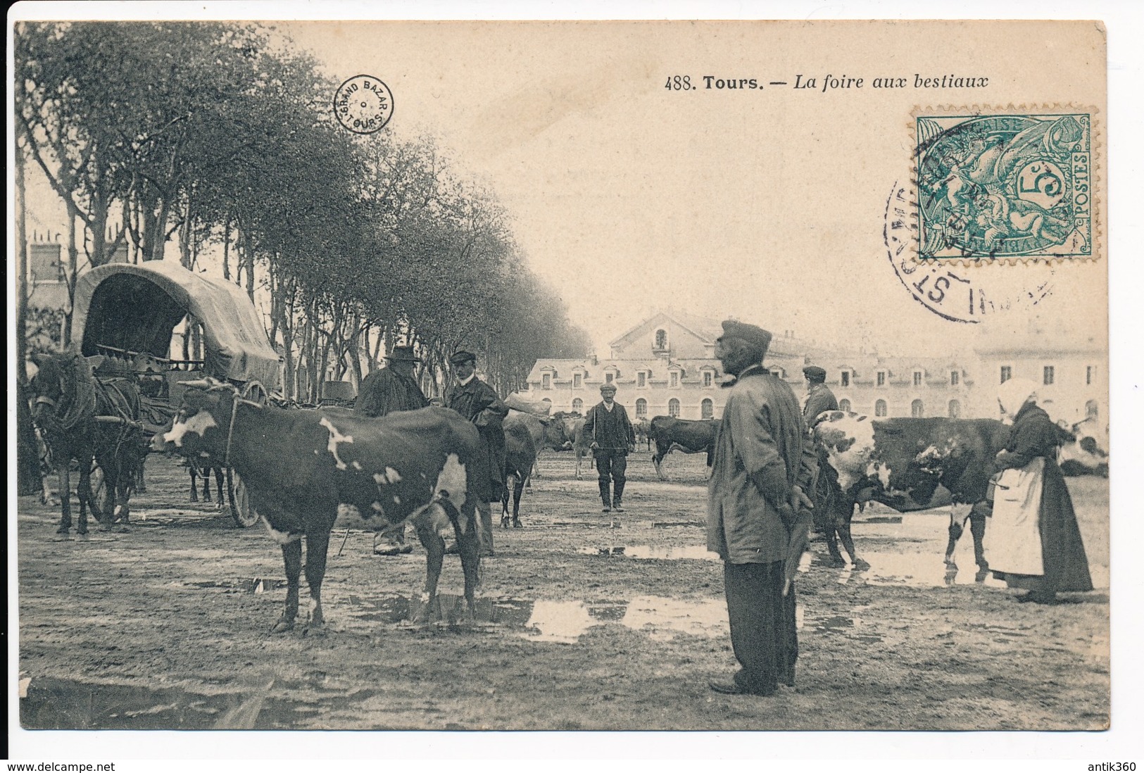 CPA 37 TOURS La Foire Aux Bestiaux - Tours