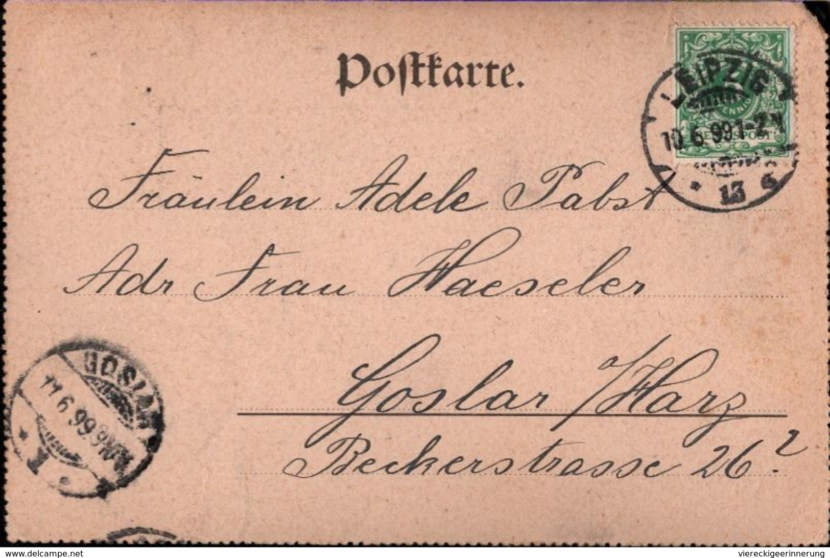 ! 1899 Alte Ansichtskarte Gruss Aus Leipzig,  Hainstrasse, Geschäftshaus F.A. Winterstein, Kutsche - Leipzig