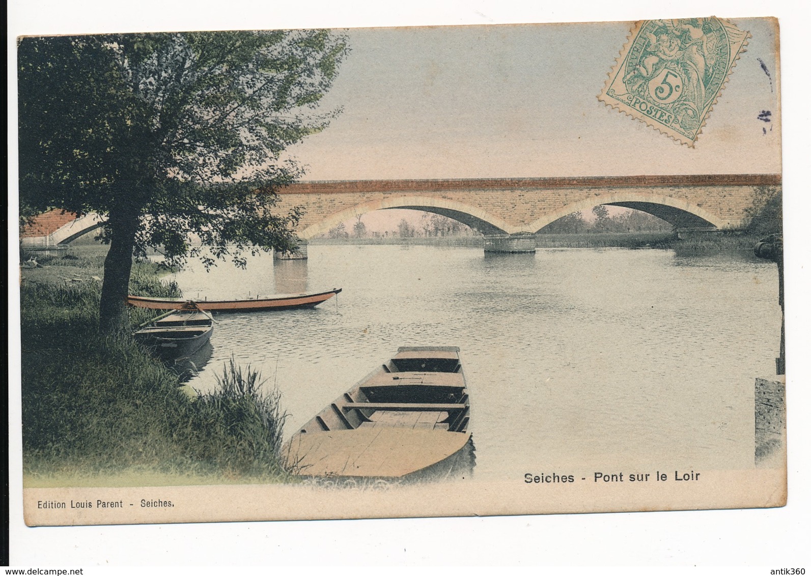 CPA 49 SEICHES Pont Sur Le Loir - Seiches Sur Le Loir