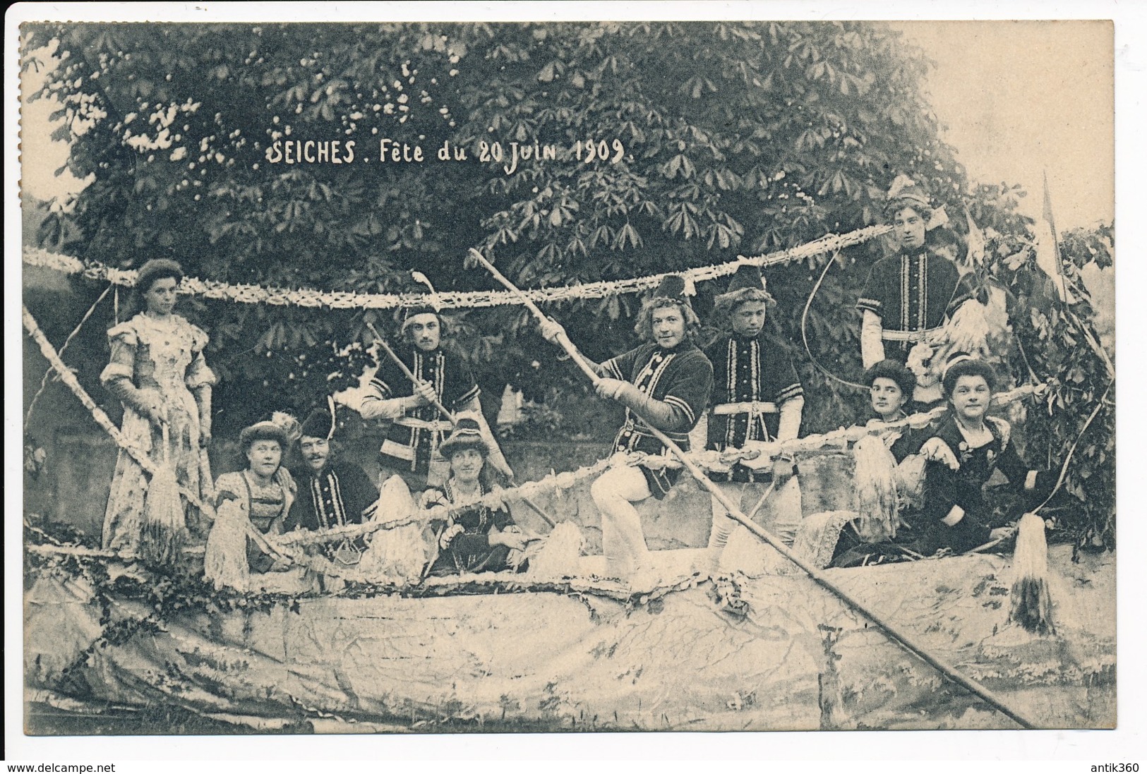 CPA 49 SEICHES SUR LE LOIR Fête Du 20 Juin 1909 - Seiches Sur Le Loir