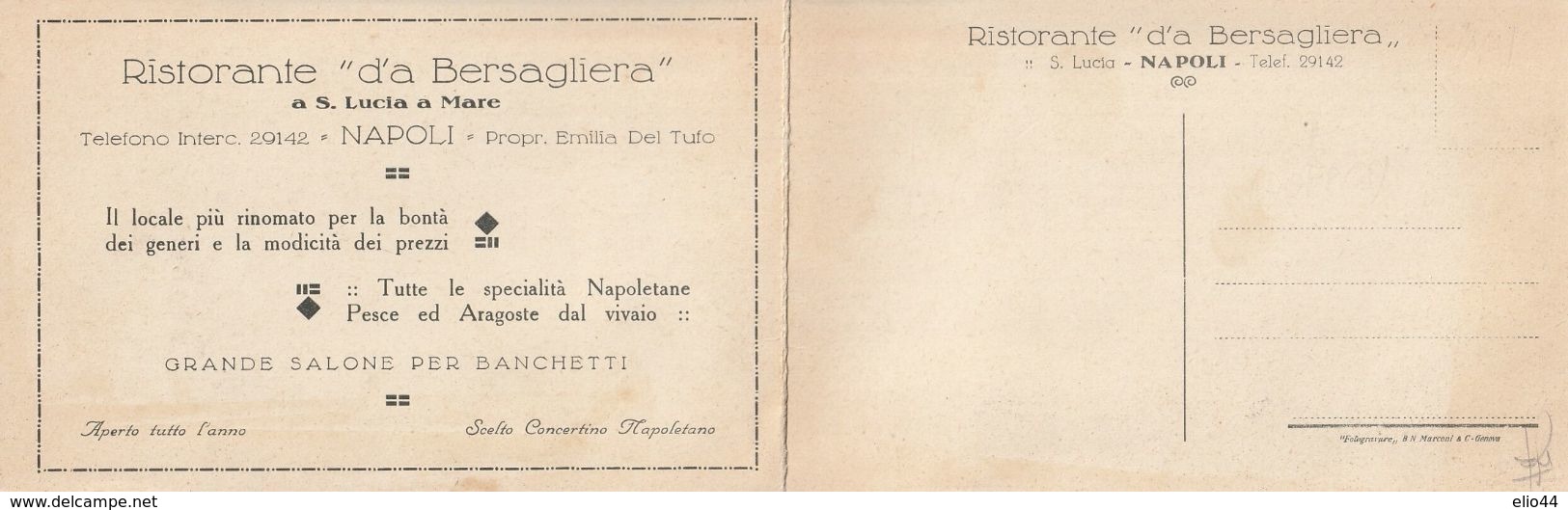 Campania - Napoli - Ristorante " D'a Bersagliera " A S. Lucia A Mare - - Ercolano