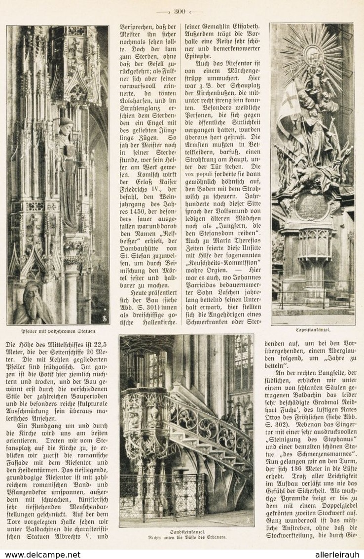 St.Stephan Zu Wien /  Artikel, Entnommen Aus Zeitschrift / 1912 - Altri & Non Classificati