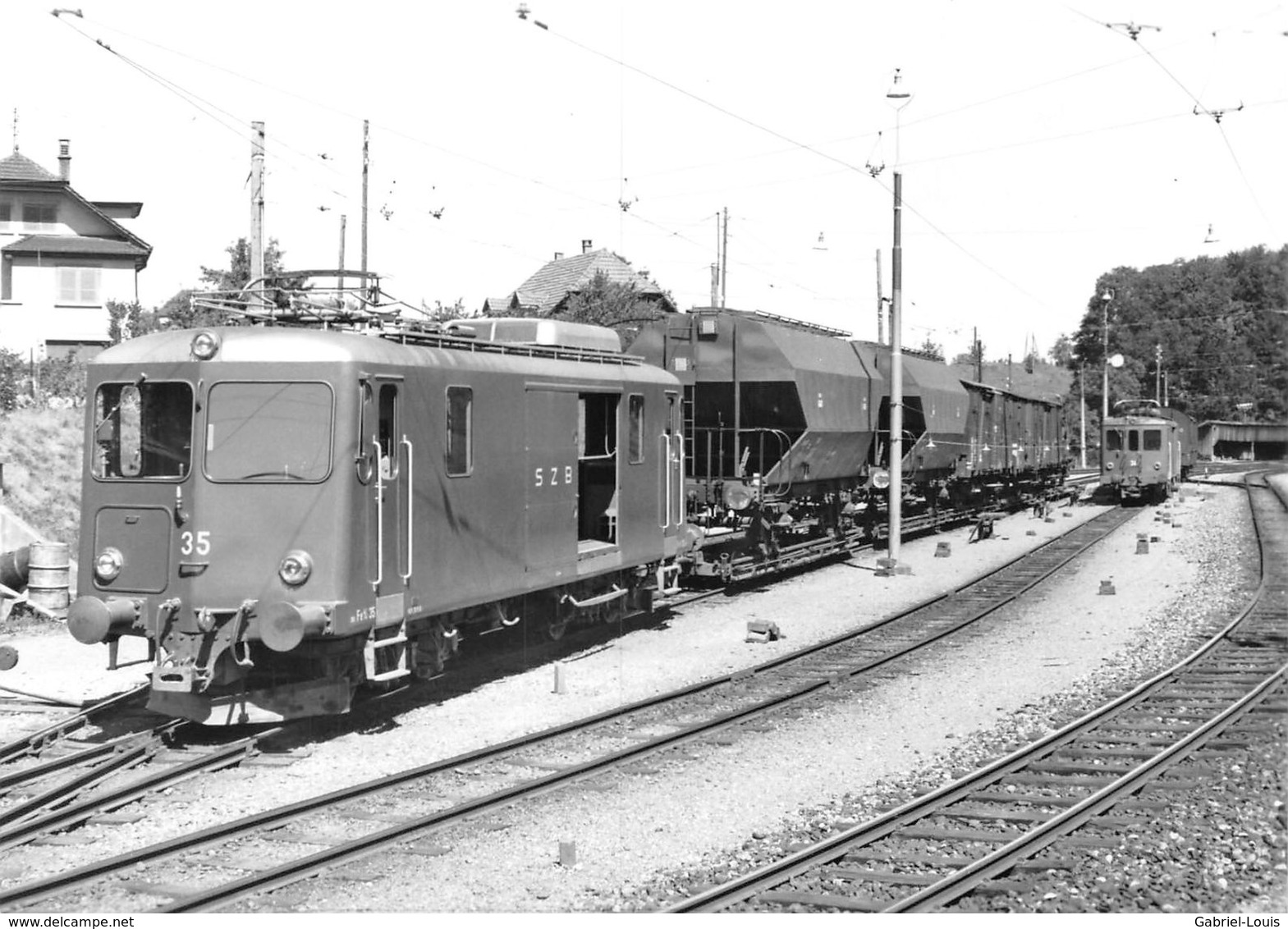 BVA - Worblaufen De 4/4 35 - Solothurn–Zollikofen–Bern-Bahn - SZB - S.Z.B. - Ligne De Chemin De Fer Train - Worb