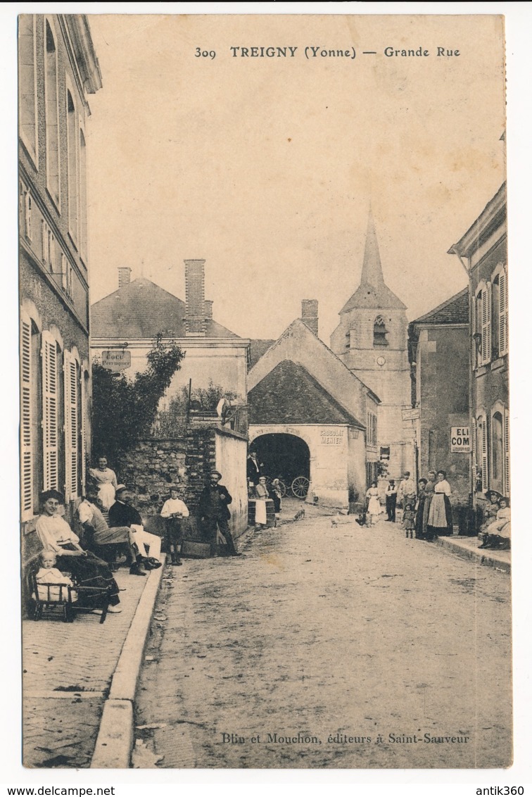 CPA 89 TREIGNY Grande Rue - Treigny