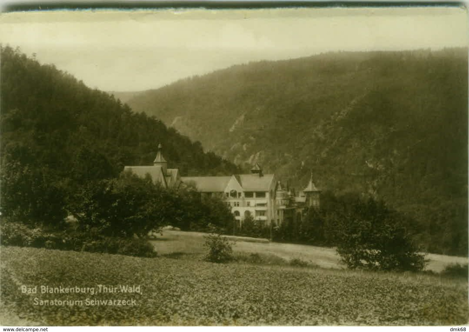 AK GERMANY - BAD BLANKENBURG THUR. WALD - SANATORIUM SCHWARZECK - RPPC POSTCARD 1920s (BG8491) - Bad Blankenburg