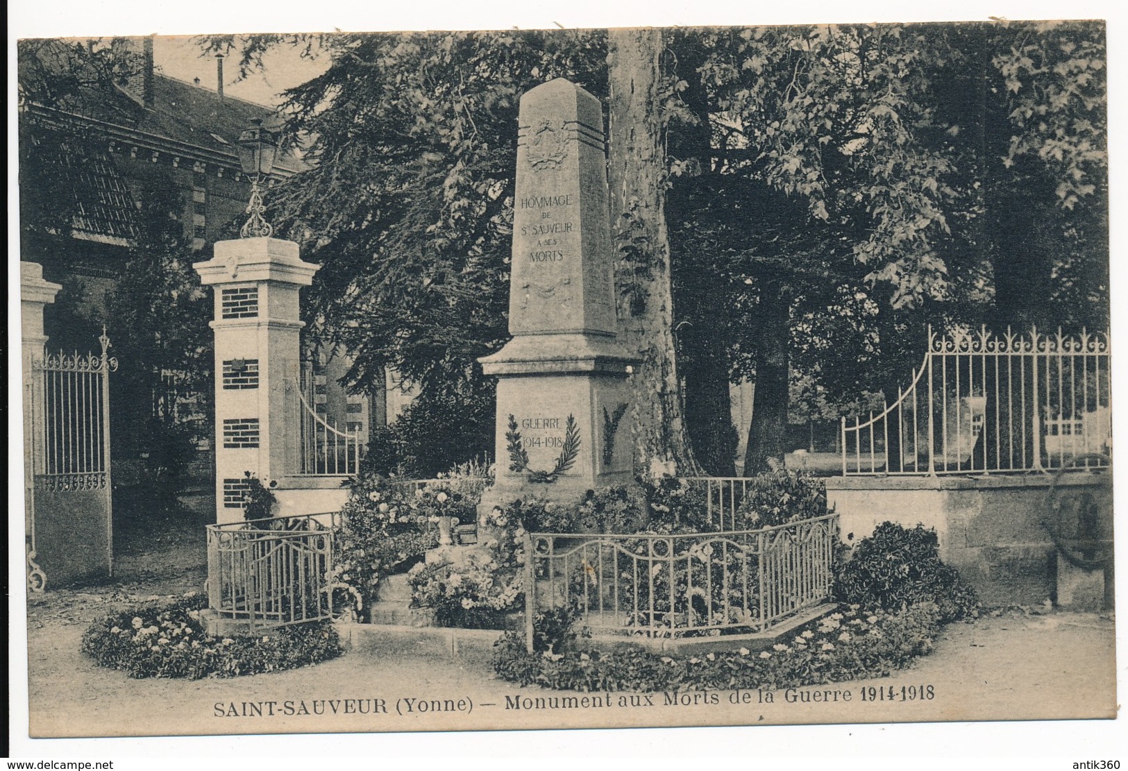 CPA 89 SAINT SAUVEUR EN PUISAYE Monument Aux Morts Guerre 1914 1918 - Saint Sauveur En Puisaye