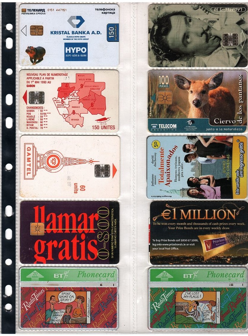 10 DIFFERENT TELECARTES FOR COLLECTION AT OFFER PRICE - Gambia