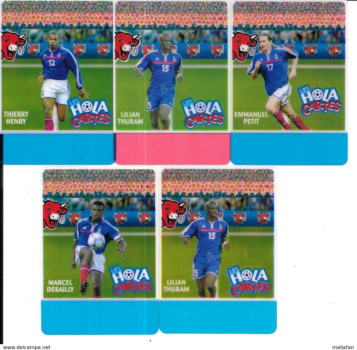 BH50 - IMAGES VACHE QUI RIT - HOLA CARTES  - DESAILLY PETIT THURAM HENRY - Other & Unclassified