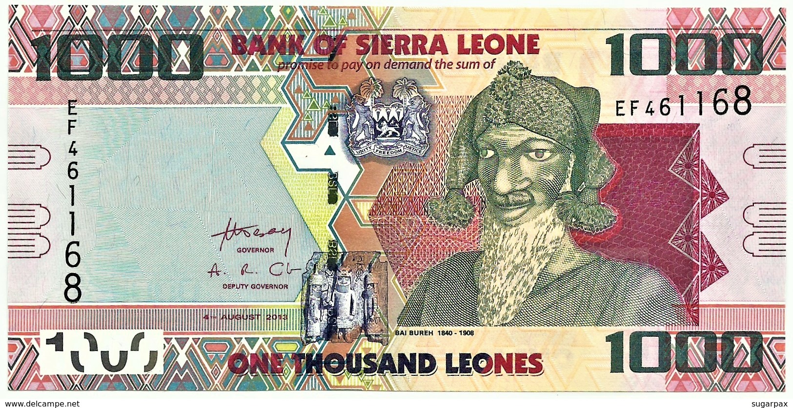 Sierra Leone - 1000 Leones - 2013 - Pick 30.b - Serie EF - 1 000 - Sierra Leone