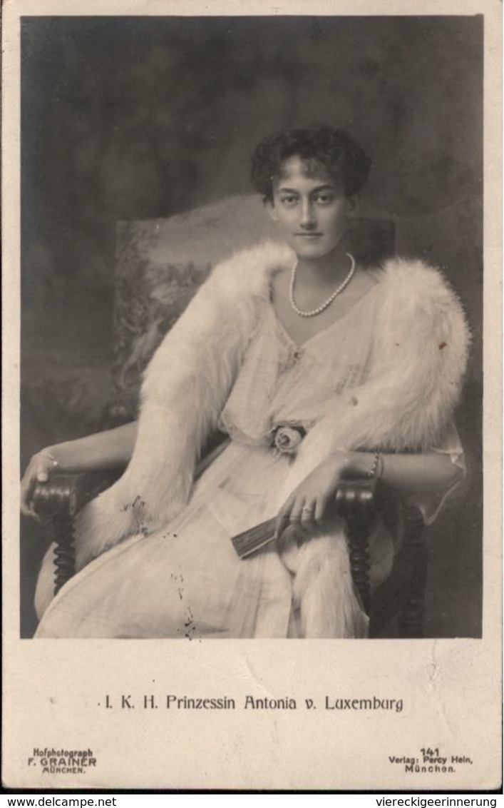 !  Alte Ansichtskarte,  Prinzessin Antonia Von Luxemburg, 1918, Adel, Luxembourg, Royal Family, Royalty - Famille Grand-Ducale