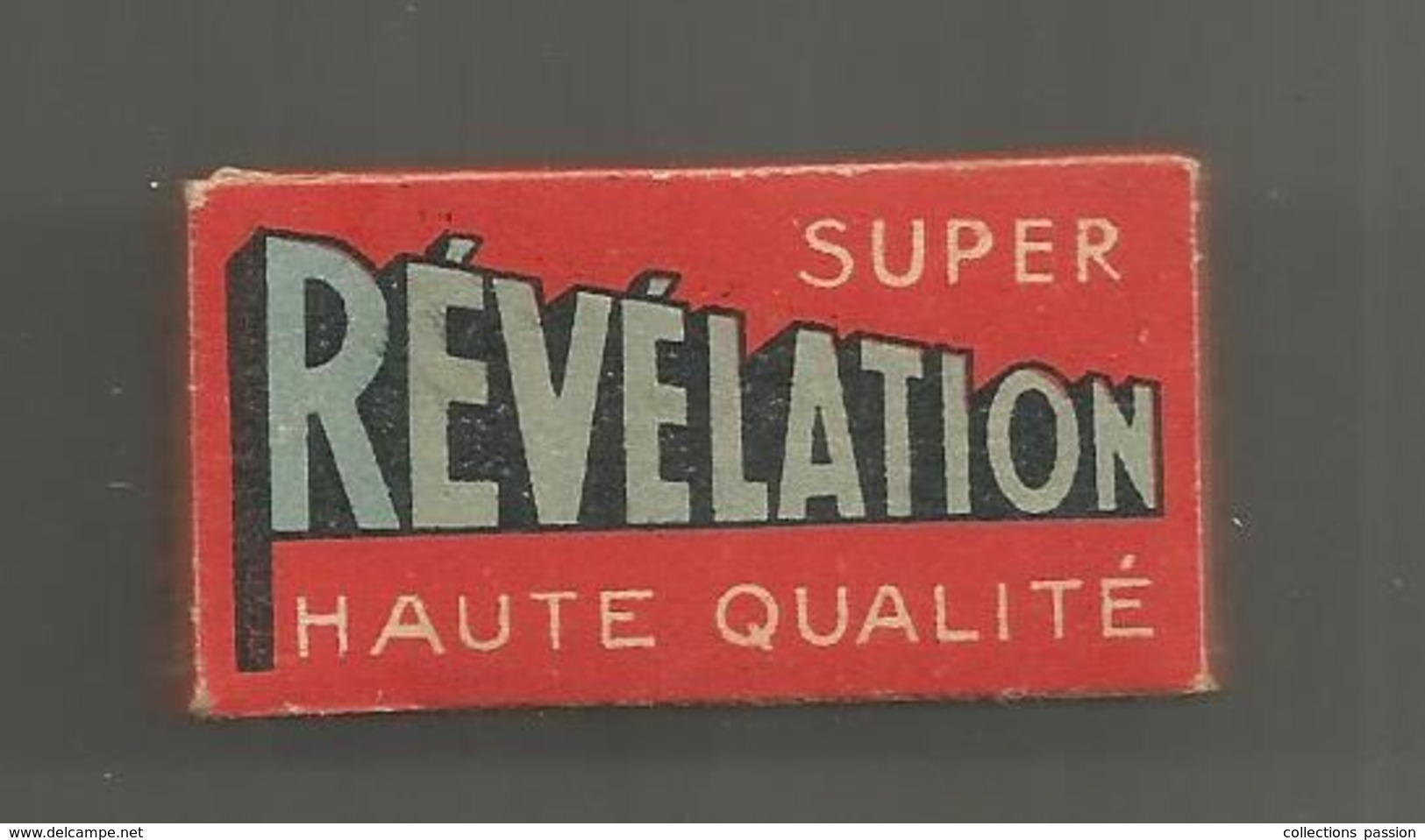 BOITE DE 5 LAMES DE RASOIR , Compléte, Lame , SUPER REVELATION, Frais Fr 1.55 E - Rasierklingen