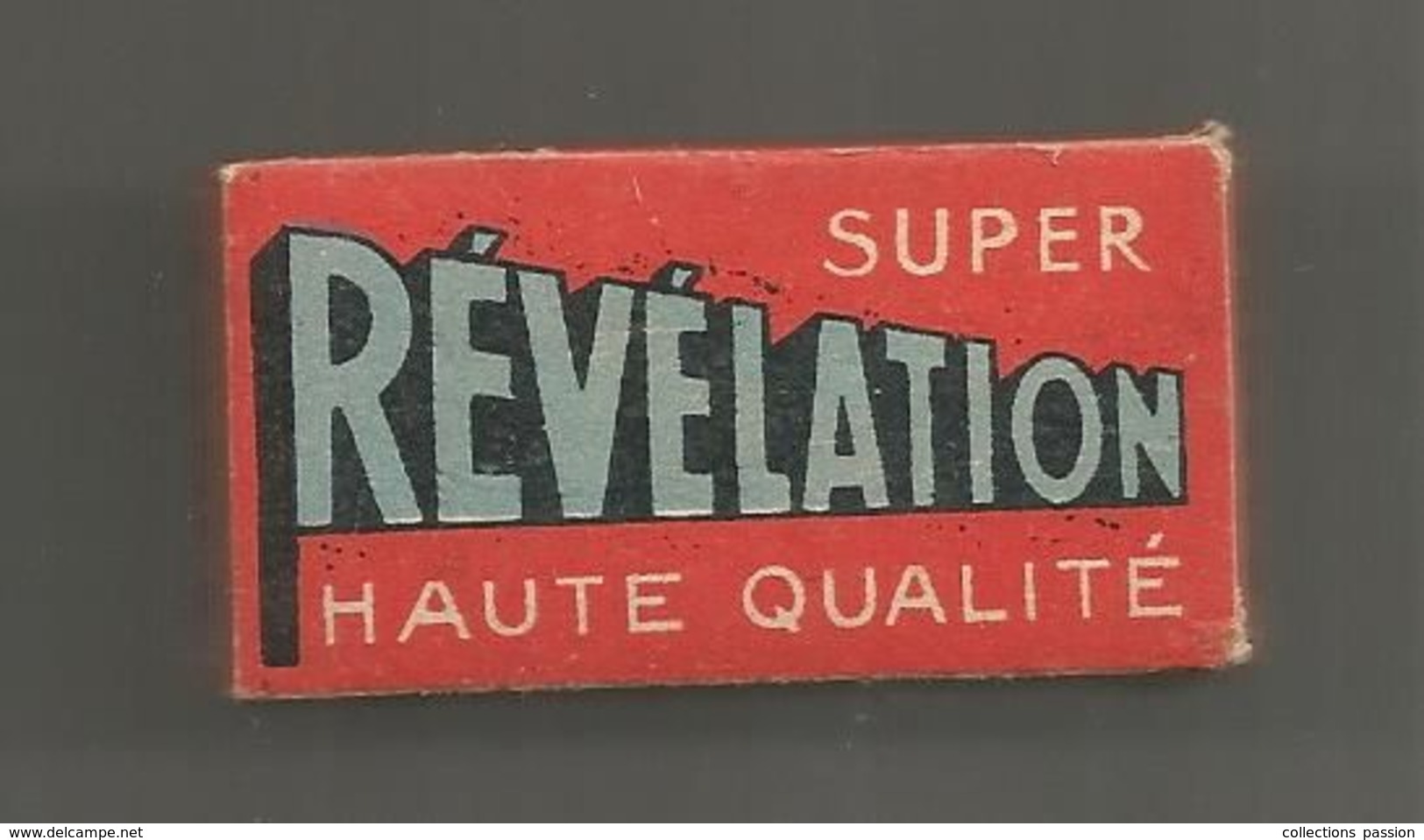 BOITE DE 5 LAMES DE RASOIR , Compléte, Lame , SUPER REVELATION, Frais Fr 1.55 E - Razor Blades