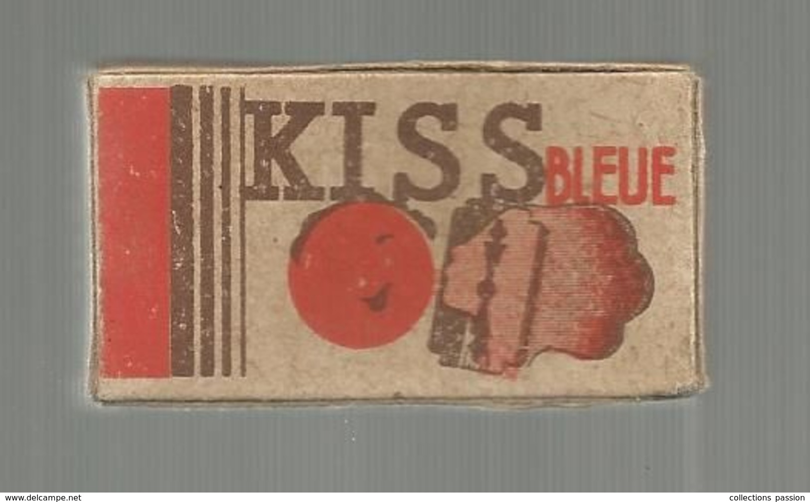 BOITE DE 5 LAMES DE RASOIR , Compléte, Lame , KISS BLEUE , Frais Fr 1.55 E - Hojas De Afeitar