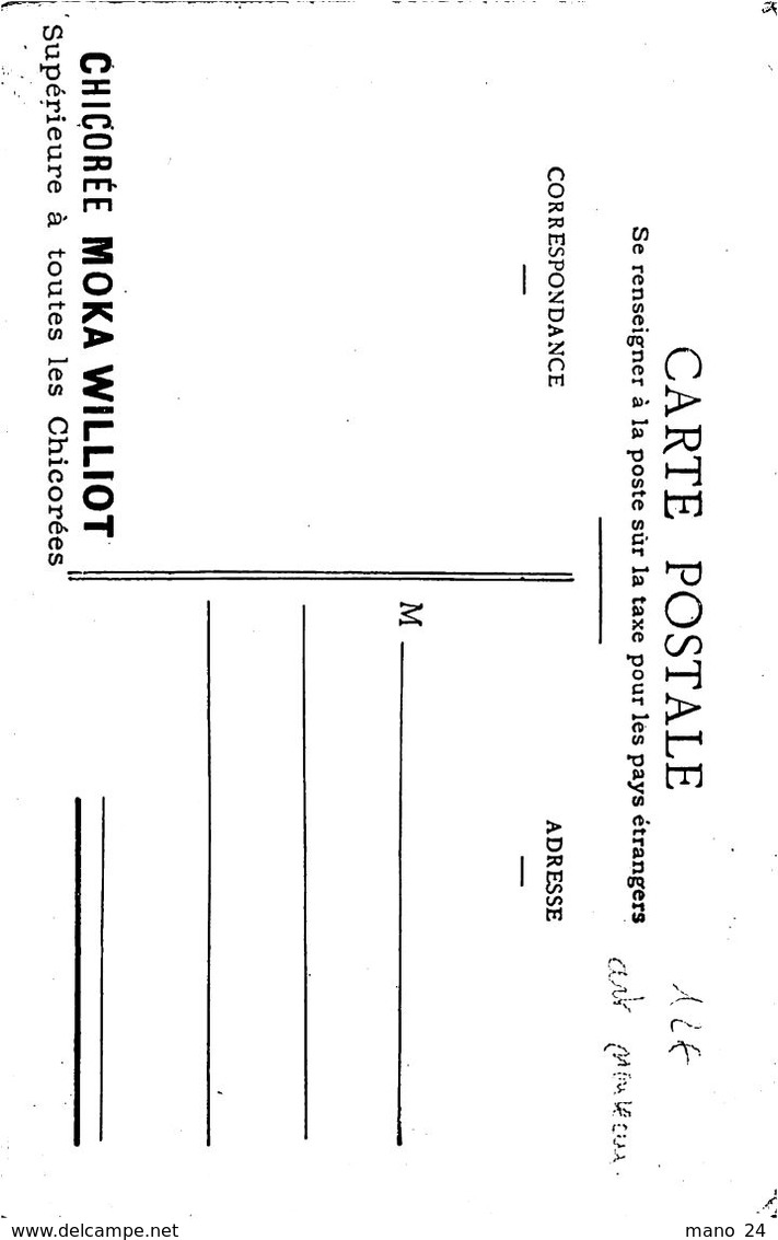 FEMME 1 - CPA  Original  Femme Art Nouveau  La Cerise Pub Chicorée Moka Williot   Voir Scan Recto Verso - Frauen