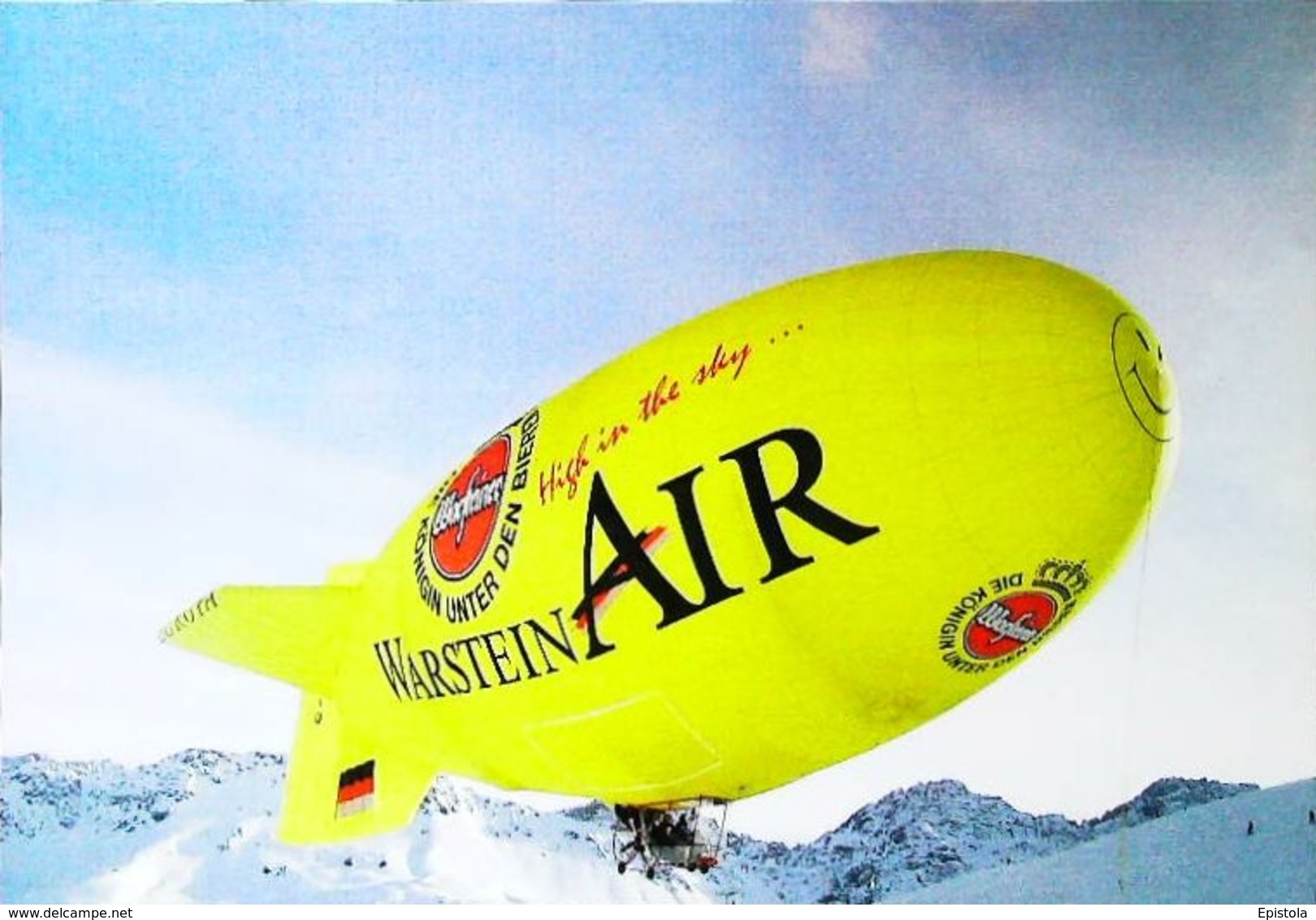 Publicité Aérienne - Bière WARSTEIN - Ballon Dirigeable (Airship Beer, Luchtschip Bier) - Werbepostkarten