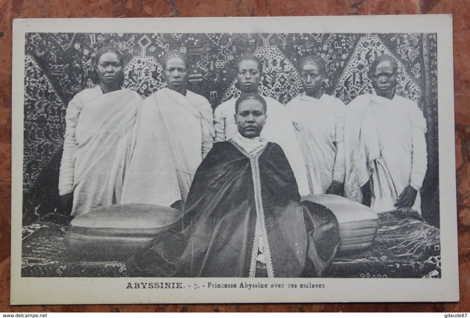 ETHIOPIE / ABYSSINIE - PRINCESSE ABYSSINE AVEC SES ESCLAVES - Ethiopie