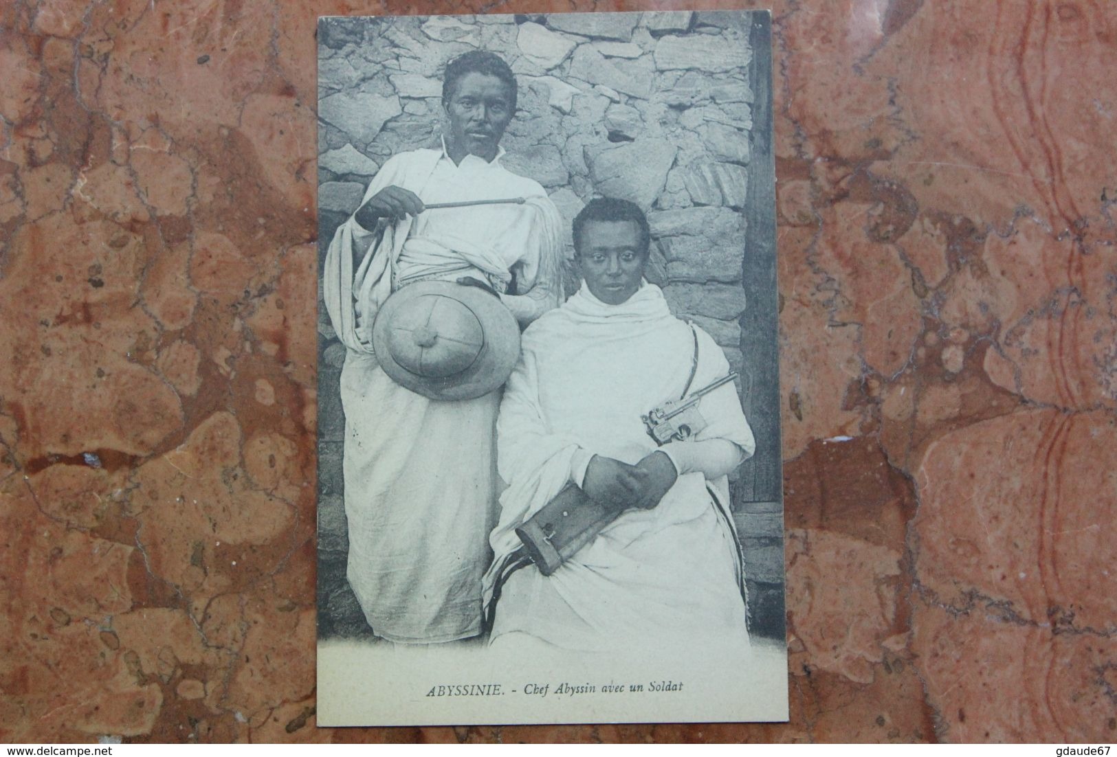 ETHIOPIE / ABYSSINIE - CHEF ABYSSIN AVEC UN SOLDAT - Etiopia