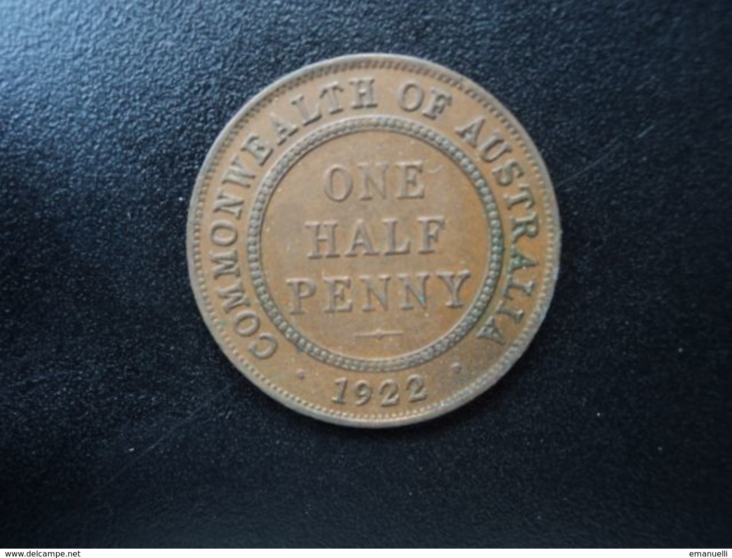 AUSTRALIE : 1/2 PENNY   1922 (Sy)    KM 22      TTB / SUP 55 - ½ Penny