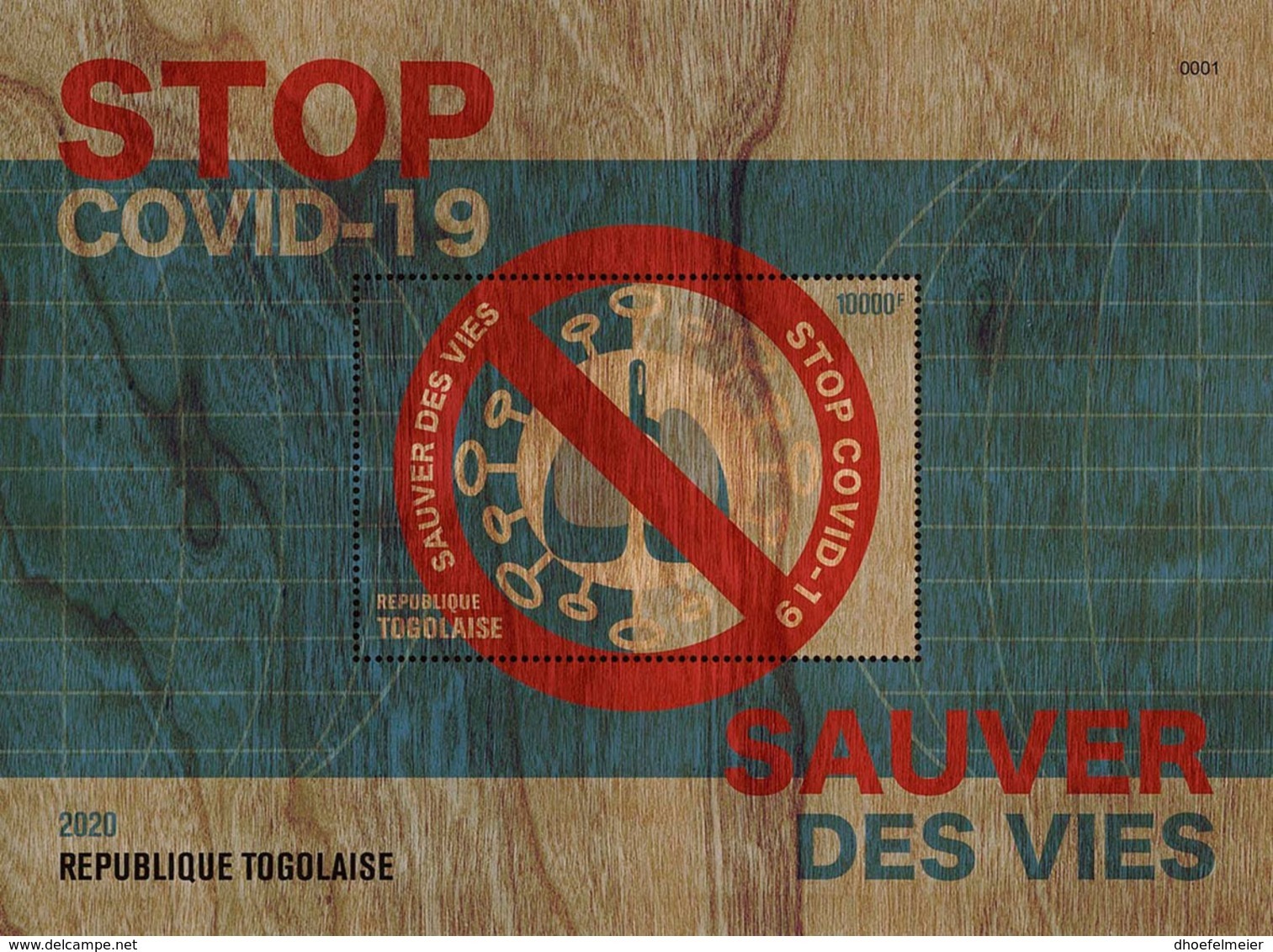 TOGO 2020 MNH Stop COVID-19 Save Lives Rettet Leben Sauver Des Vies S/S - OFFICIAL ISSUE - DHQ2022 - Malattie